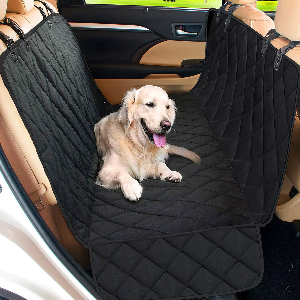 Dog Car Seat Cover Waterproof Dog Hammock Car Dog Car Blanket Mats Case for Rear Back 2 in 1 for Trunk Dog Car Protector